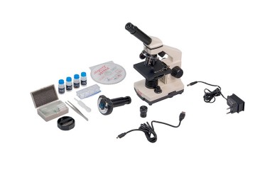 Микроскоп Микромед "Эврика" 40х-1280х с видеоокуляром, в кейсе 